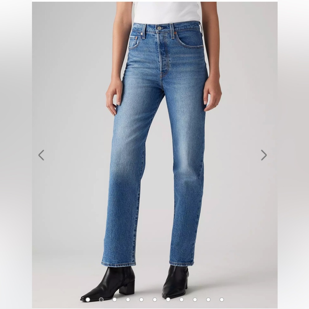 Levi's Ribcage Straight Ankle Jeans 25 x 31 - Picture 5 of 15